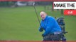 Golfer who uses just one arm is set to become first paraplegic captain | SWNS TV