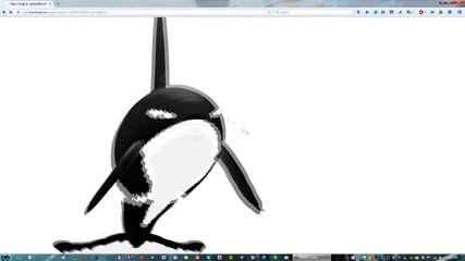 Whale Follows My Cursor