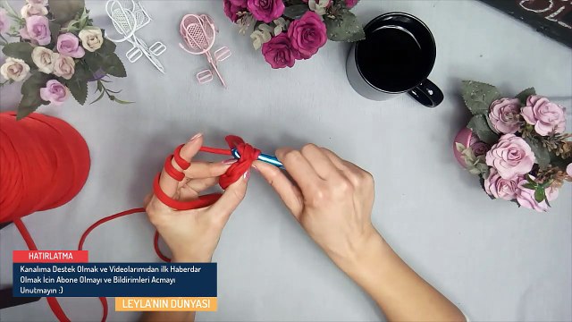 ÖRGÜ SEPET VE SUPLA YAPIMI, KOLAY ÖRGÜ