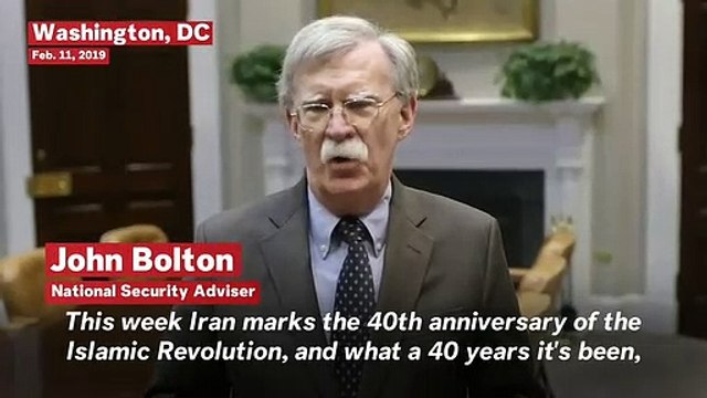US National Security Advisor John Bolton's Message To Ayatollah Of Iran