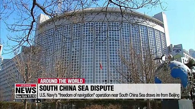 U.S. Navy's freedom of navigation operation near South China Sea draws ire from Beijing