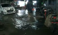 Hujan Deras Picu Banjir di Bawah Proyek Jalan Tol