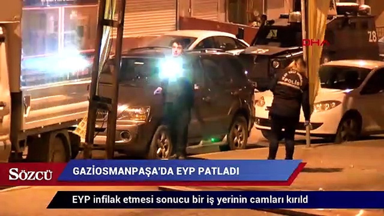 Gaziosmanpaşa’da iş yerinin önüne bırakılan EYP patladı