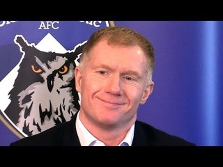Oldham Unveil Paul Scholes As New Manager - Full Press Conference