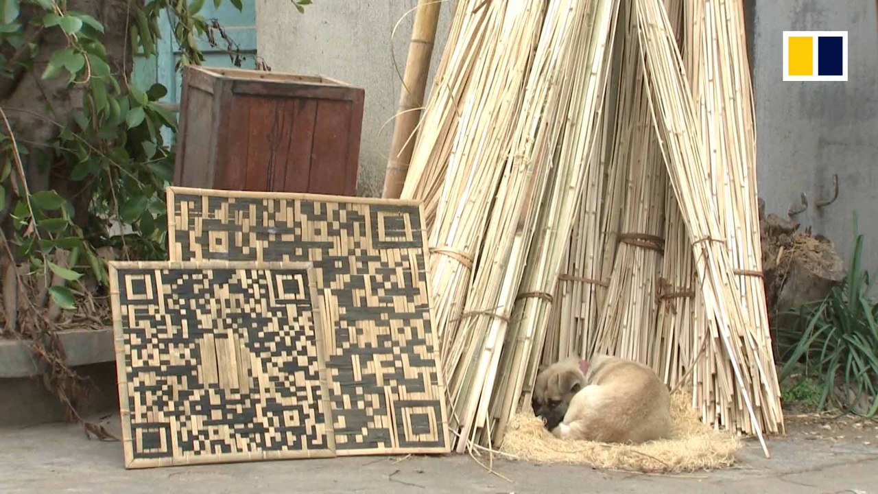 Weaving bamboo into QR codes