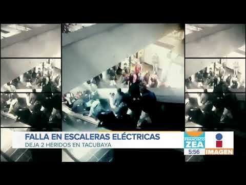 Fallan escaleras eléctricas del metro Tacubaya y provocan caos | Noticias con Francisco Zea