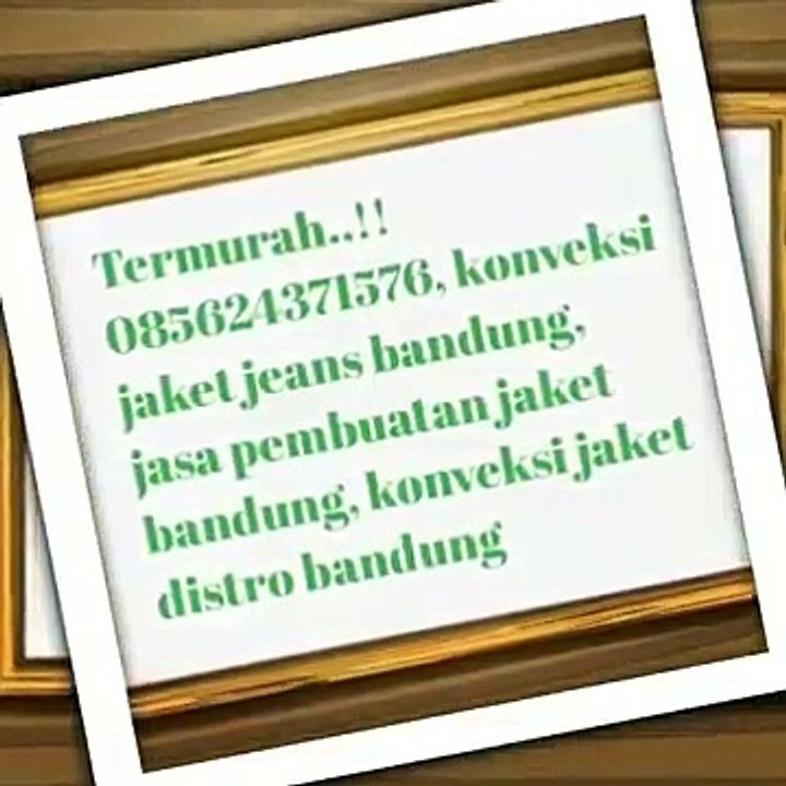 Termurah.. 085624371576 konveksi jaket jeans bandung