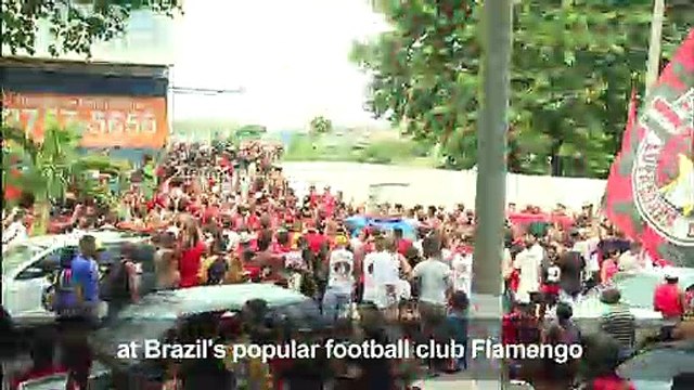 Brazilians mourn for Flamengo fire victim