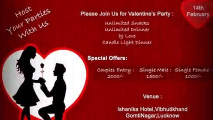How to Celebrate your Valentine's Day Event in Lucknow ?