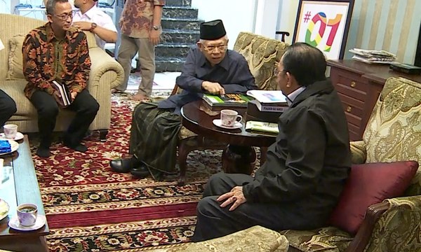 Ma'ruf Amin Bertemu Mantan Menteri BUMN Tanri Abeng, Ini yang Dibahas