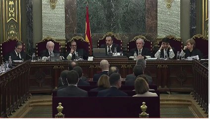 Primers moments del judici contra el procés