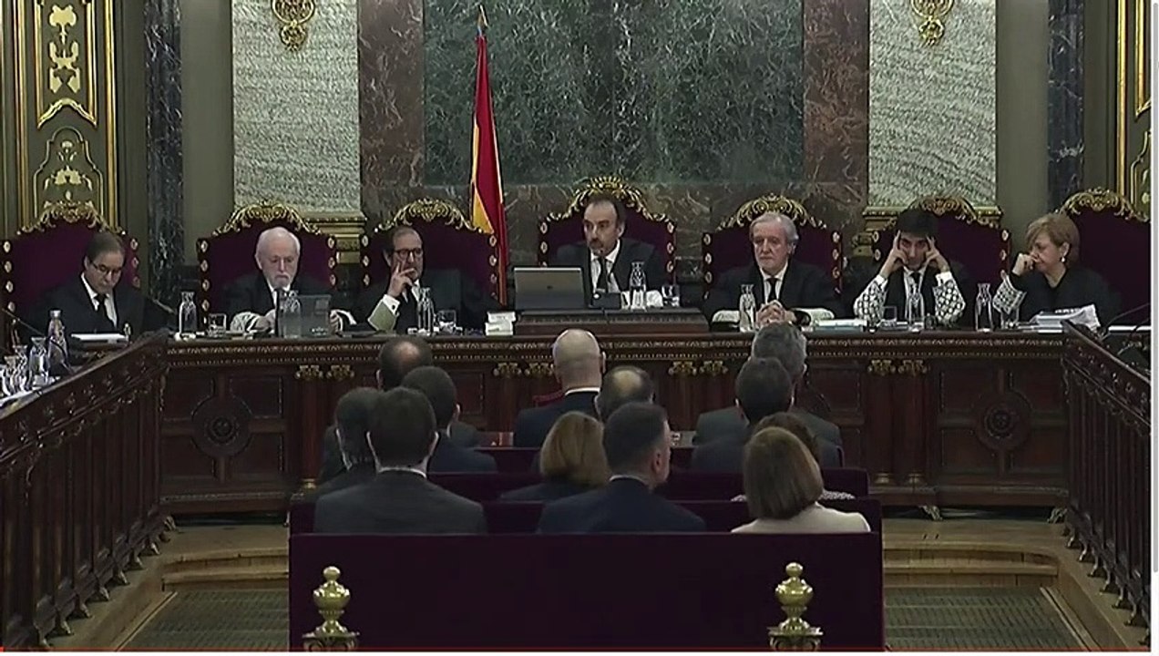 Primers moments del judici contra el procés