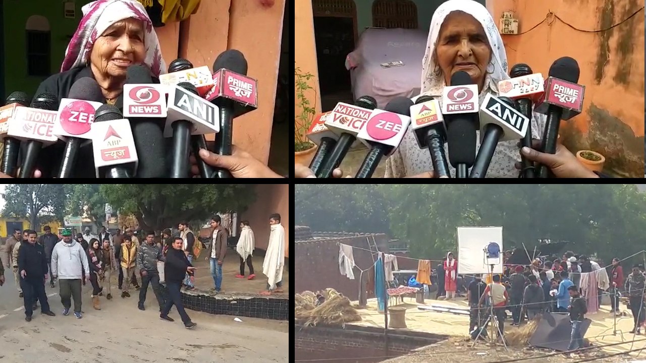 बागपत में दिखीं तापसी पन्नू और भूमि पेडनेकर, फेमस शूटर दादी पर बन रही फिल्म की शूटिंग