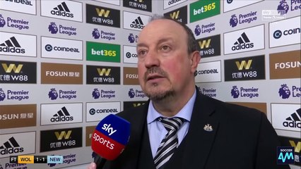 Was Dubravka fouled for Wolves equaliser? | Rafa Benitez post match interview | Wolves 1-1 Newcastle