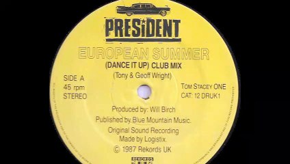 President - European Summer (Dance It Up) (Club Mix) (A)