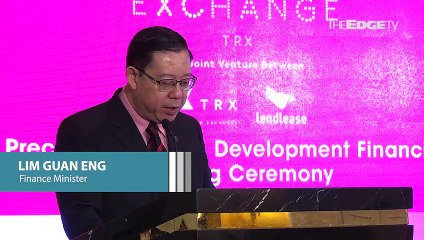 NEWS: Guan Eng: TRX has been detoxified