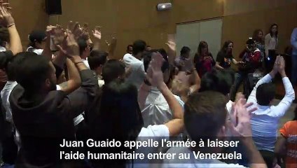 Guaidó réitère son appel pour l'entrée de l'aide humanitaire