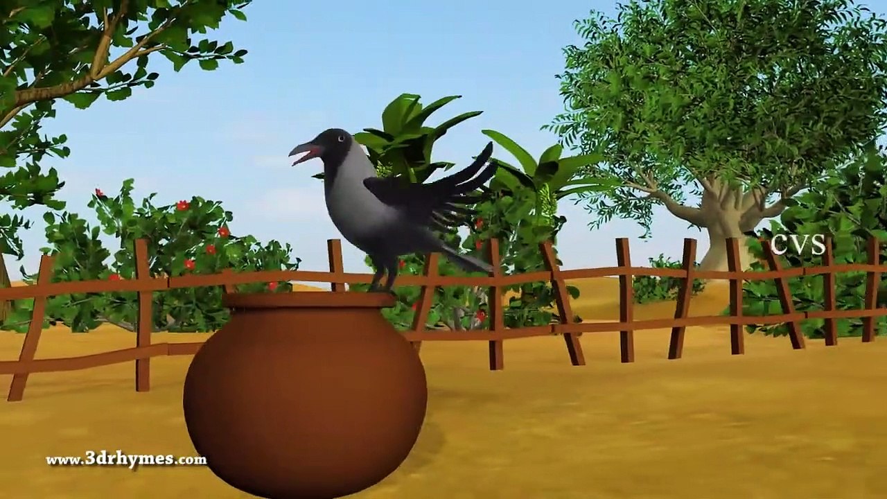 Ek Kauwa Pyaasa tha Poem - 3D Animation Hindi Nursery Rhymes for Children with Lyrics