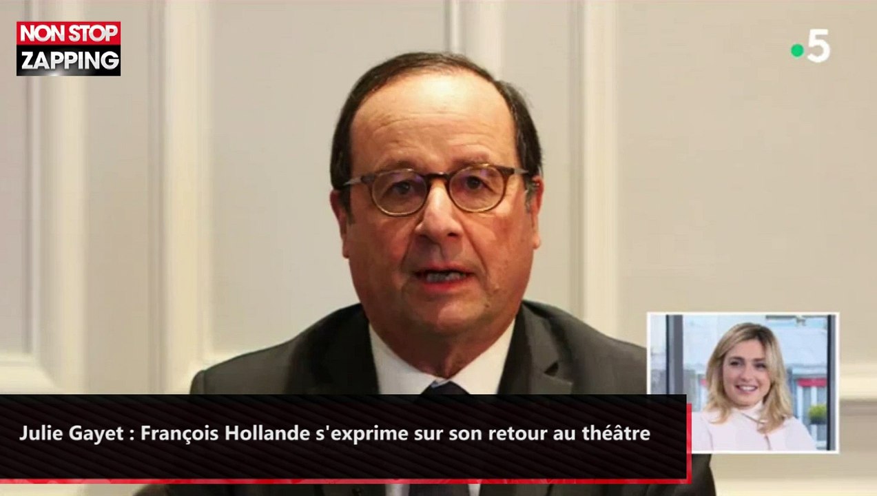 Julie Gayet : François Hollande s'exprime sur son retour au théâtre (vidéo)