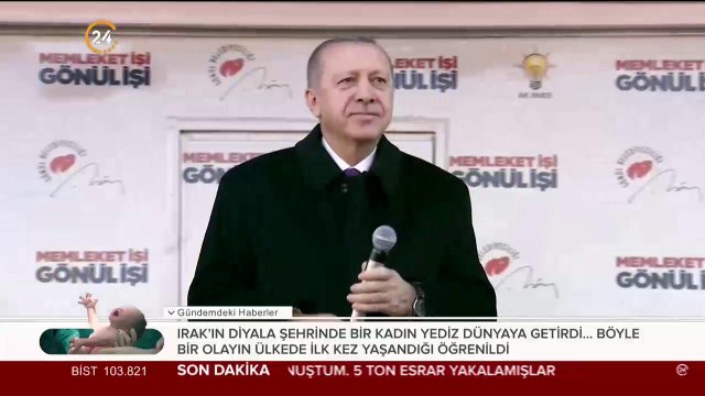 Başkan Erdoğan, Çorum mitinginde AK Parti seçim şarkısı çalındı