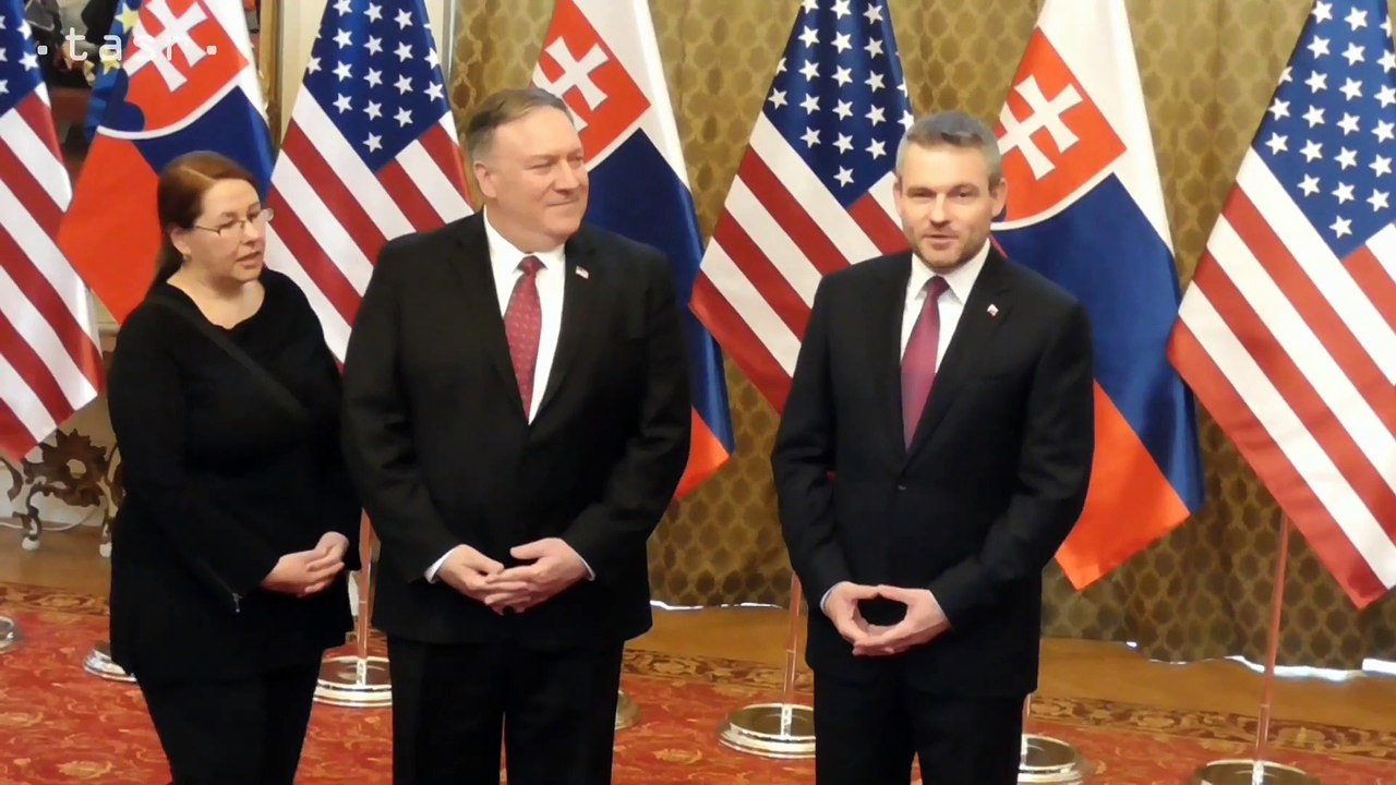 Predseda vlády SR P.Pellegrini prijal ministra zahraničných vecí USA M.R.Pompea