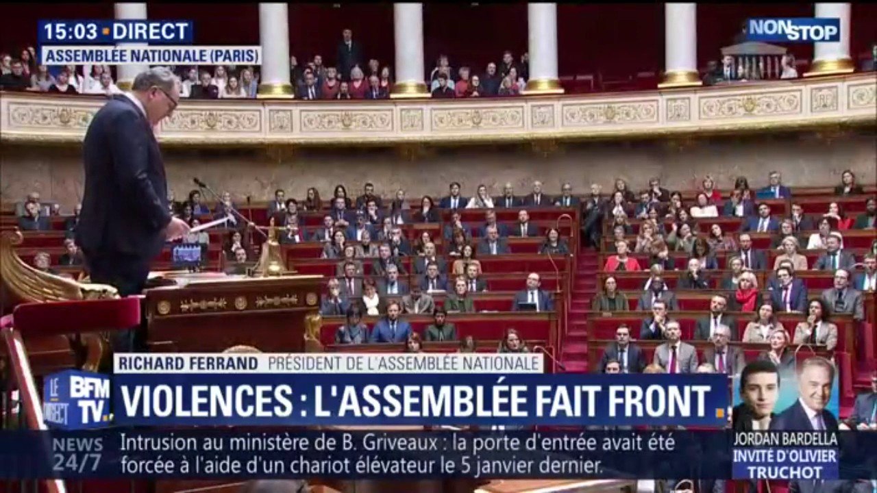 L'Assemblée Nationale condamne les actes de violence envers les représentants politiques et tout acte de racisme et antisémitisme
