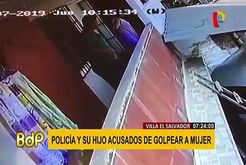 VES: policía y su hijo son acusados de golpear a mujer