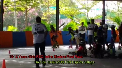 Girls Inline Skaters 10-12 Years Age Group Race