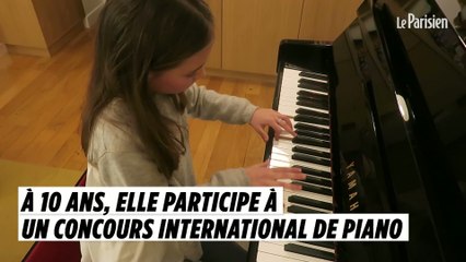 A 10 ans, elle est la plus jeune participante d'un concours international de piano