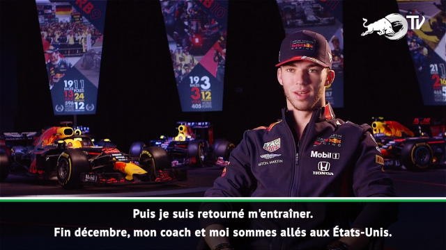 Red Bull - Gasly : Préparer la saison de la meilleure façon