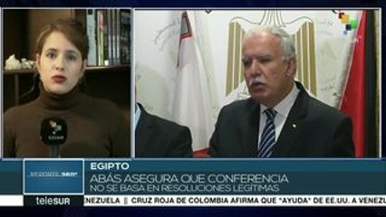 Palestina no asistirá a la Conferencia Ministerial sobre Oriente Medio