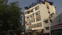 인도 뉴델리 5층 호텔 화재...17명 사망 / YTN