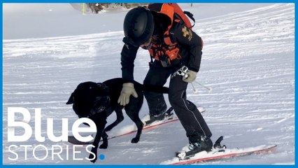 Maître-chien d’avalanche, elle forme avec son labrador un binôme complice
