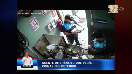 Agente de tránsito que pedía coimas fue detenido