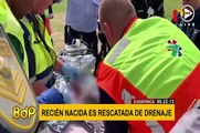 Recién nacida fue rescatada de un desagüe en Sudáfrica