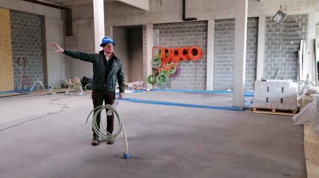 Visite de chantier au futur aquapark de Bellewaerde