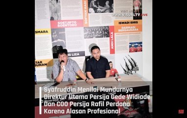 Syafruddin Bicara Tentang Persija Jakarta