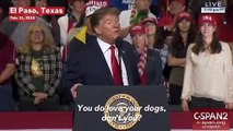 Trump At Texas Rally: 'Feels Phony' To Get A Dog At The White House