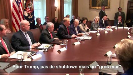 Trump éloigne la menace d'un "shutdown" sans renoncer à son mur