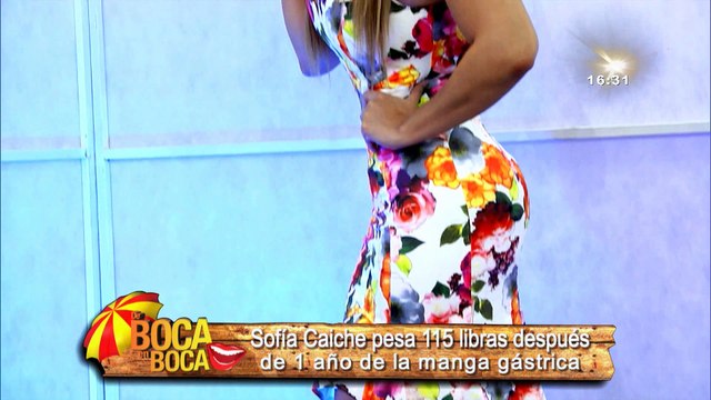 Sofía Caiche pesa 115 libras después de un año de la manda gástrica