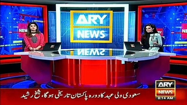 Minister for Railways Sheikh Rasheed Ahmad talks to media after inauguration of Thal Express