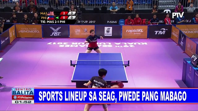 SPORTS BALITA: Sports lineup sa SEAG, pwede pang mabago