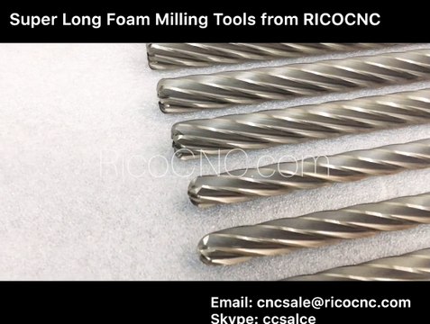 Long Foam Milling Cutter Tool EPS Foam Bits for CNC Router Robotics