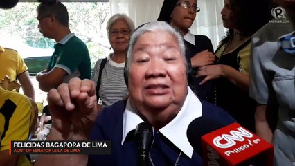 Скачать видео: De Lima's aunt on Otso Diretso: 'They're principled people'