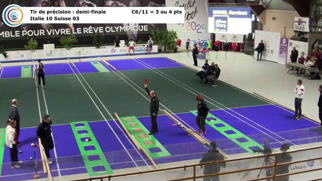 Première demi-finale, tir de précision, première Coupe du Monde Mixte de tirs sportifs, Saint-Vulbas 2019