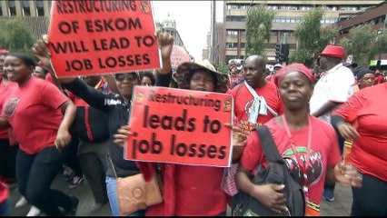 South Africans march against 'jobs bloodbath'