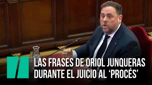 Las frases de Oriol Junqueras en el juicio al 'proces'