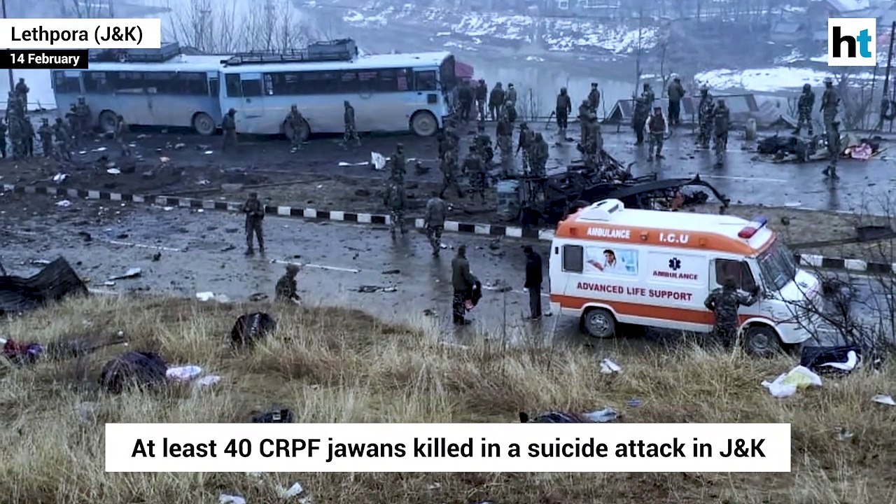 At least 40 Jawans killed in suicide attack on CRPF Convoy in J&K