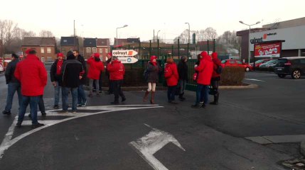 Grève Colruyt de Nimy