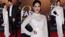 Sunny Leone looks glamorous at Filmfare Glamour and Style Awards; Watch video| FilmiBeat